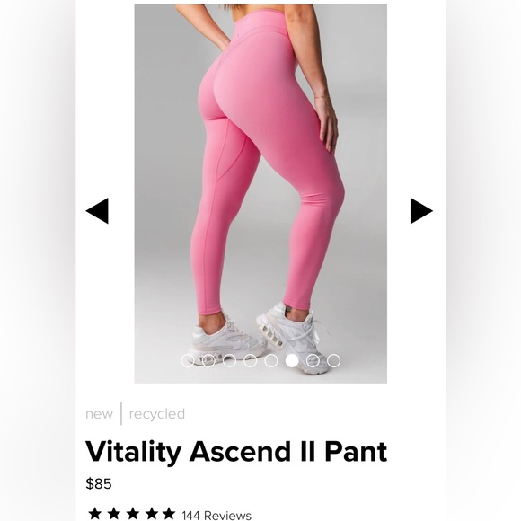 Balance Athletica (Vitality) High Rise Ascend II Pant Legging in Princess Pink - Picture 7 of 7